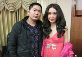 广州安信与明星合影